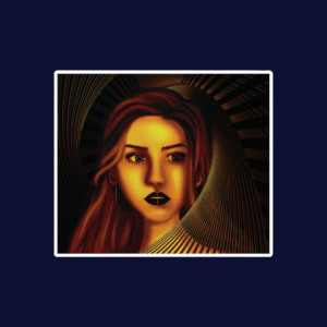 Golden Girl Sticker