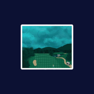 Hazy Greens Sticker
