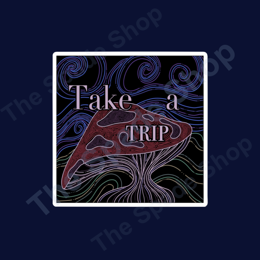 Take a Trip Mushroom Sticker
